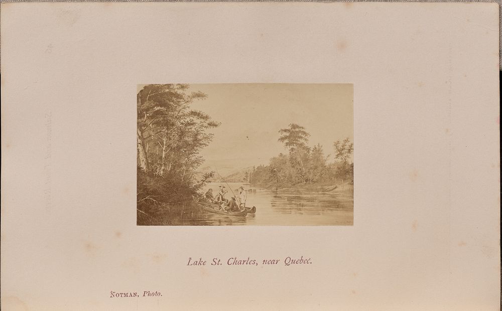 Lake Saint Charles, near Quebec by William Notman