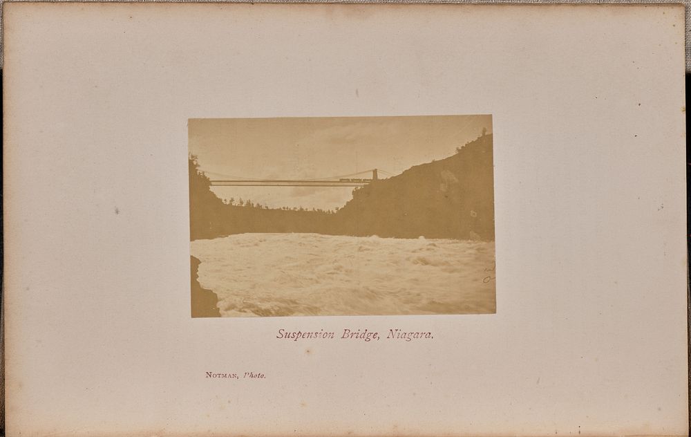 Suspension Bridge, Niagara by William Notman