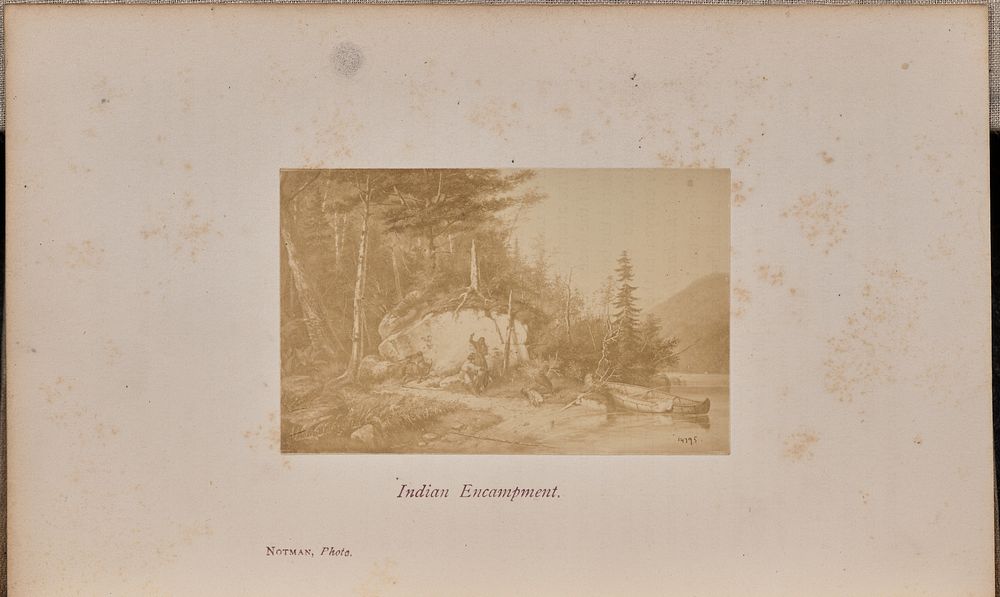 Indian Encampment by William Notman