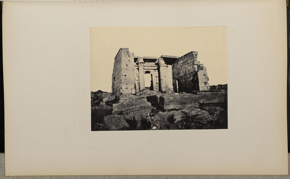 Temple of Taffeh, Nubia by Henry Cammas and André Lefèvre