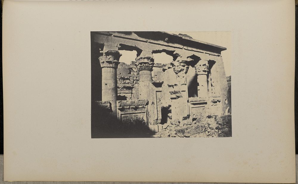 Stone pillars of ruins by Henry Cammas and André Lefèvre