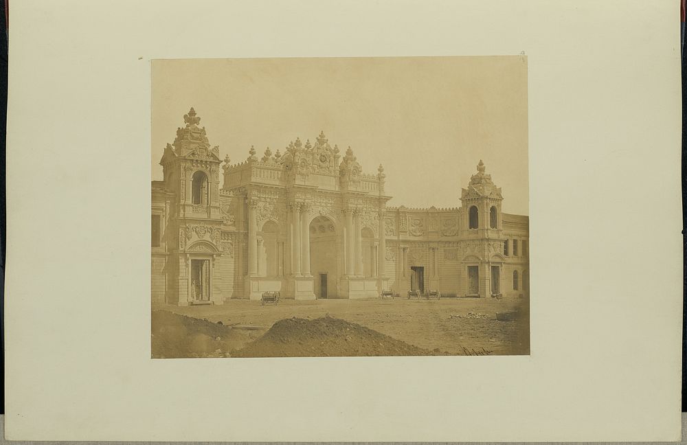 The Gate of the New Palace of Sultan Abdul Medjid, at Dolmabactchi by James Robertson