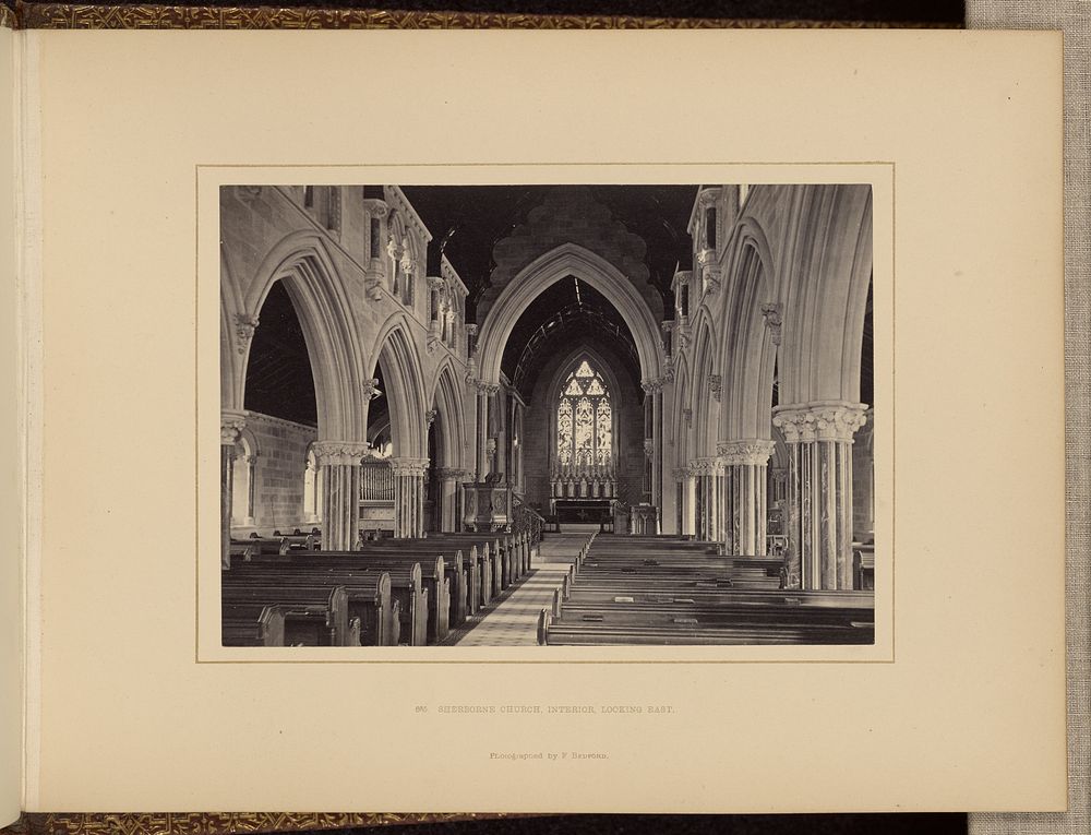 Sherbourne Church, interior, looking east by Francis Bedford