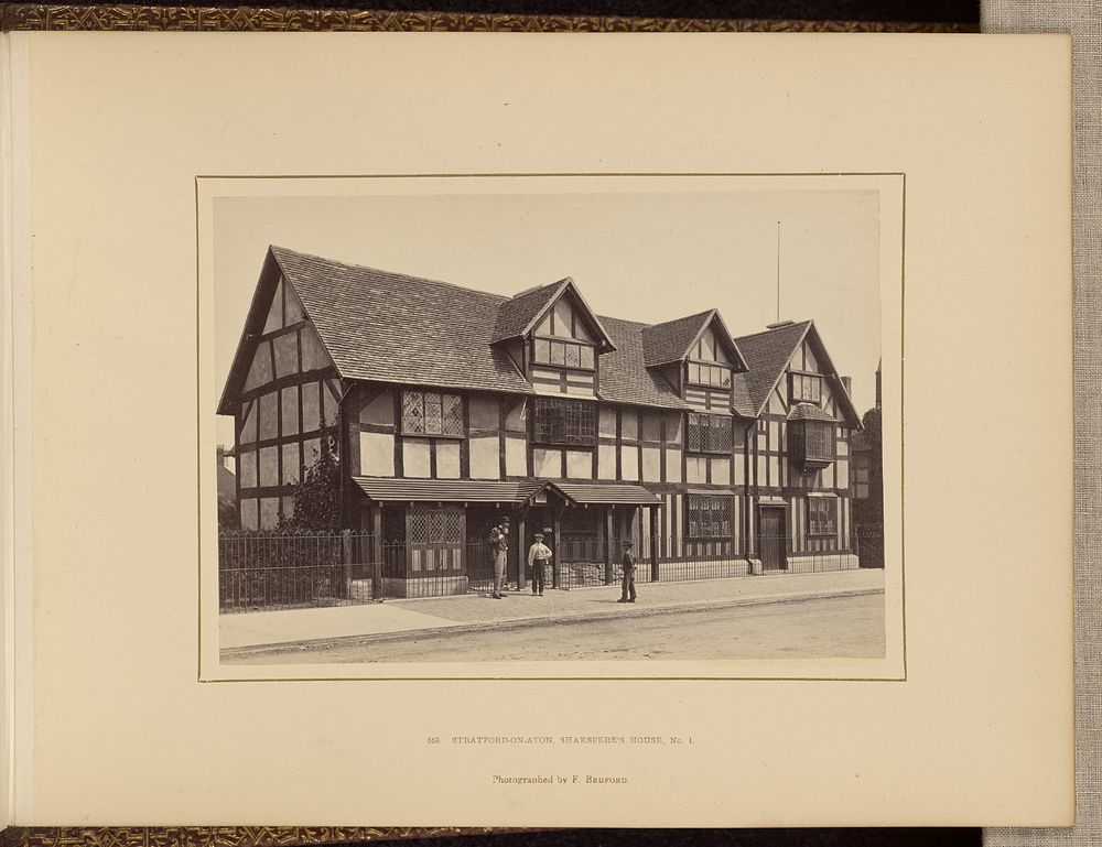 Stratford-on-Avon, Shakespeare's house, No. 1 by Francis Bedford