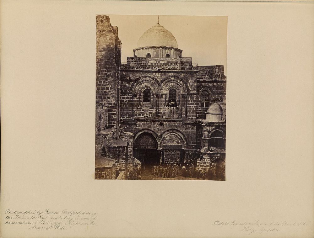 Jerusalem - Façade of the Church of the Holy Sepulchre by Francis Bedford