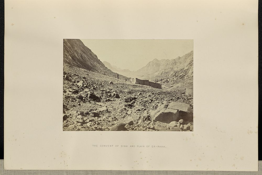 The Convent of Sinai and the Plain of Er-Raha by Francis Frith