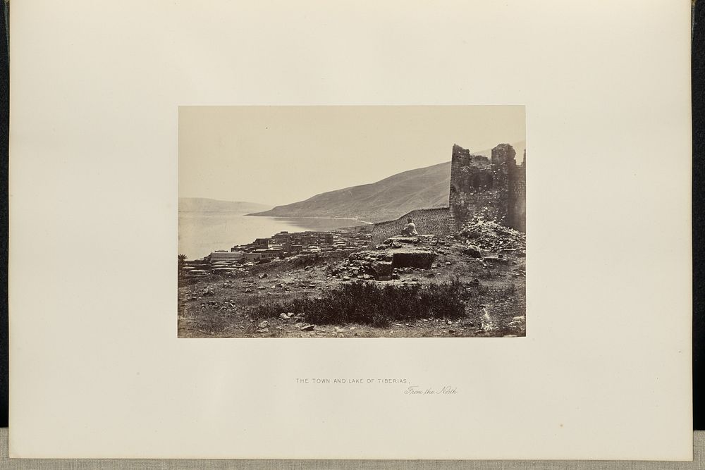 The Town and Lake of Tiberias, from the North by Francis Frith