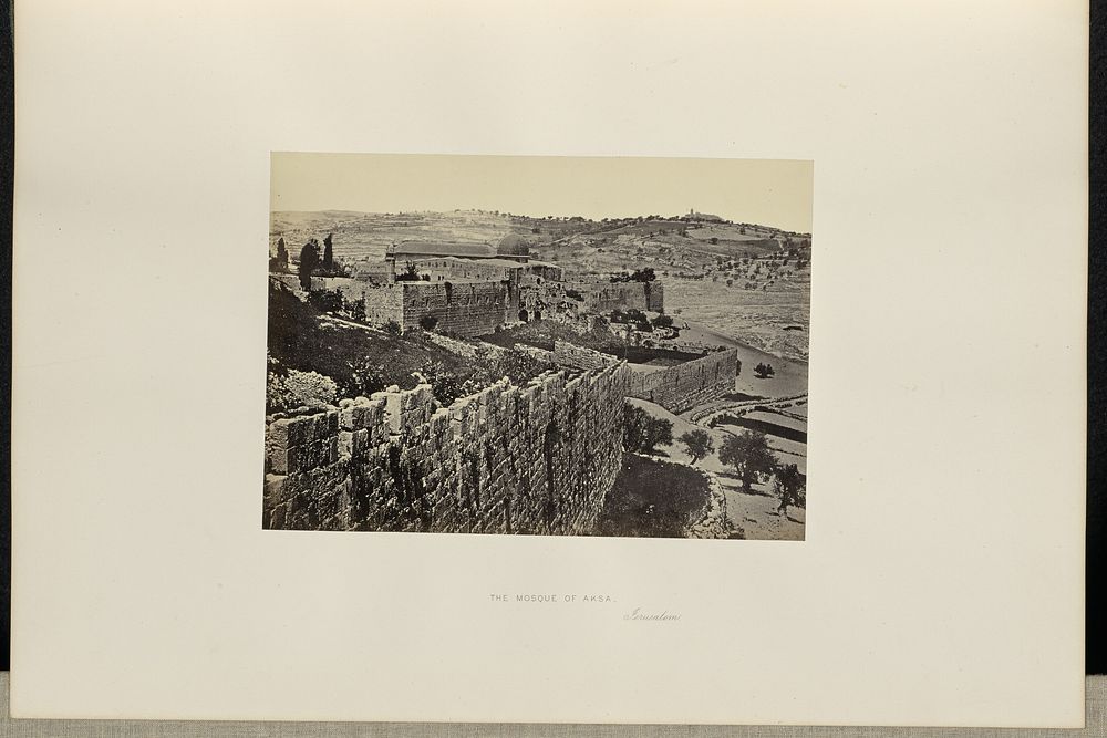 The Mosque of Aksa, Jerusalem by Francis Frith