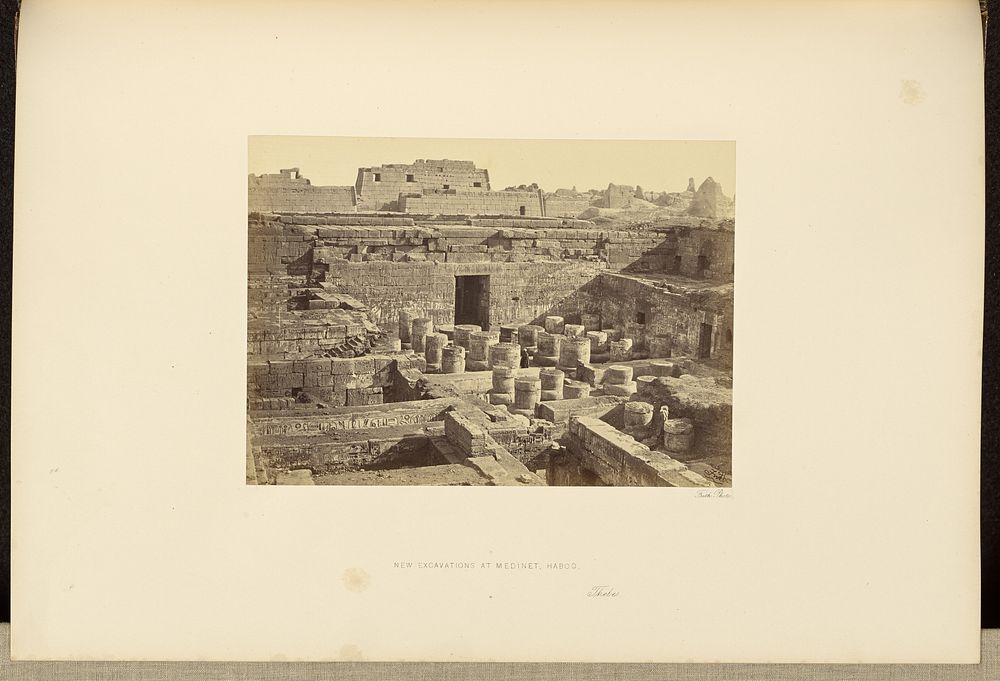 New Excavations at Medinet Haboo, Thebes by Francis Frith