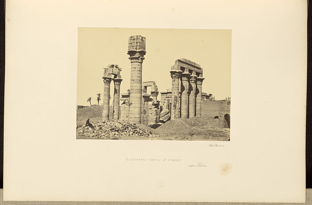 Cleopatra's Temple at Erment, near Thebes by Francis Frith
