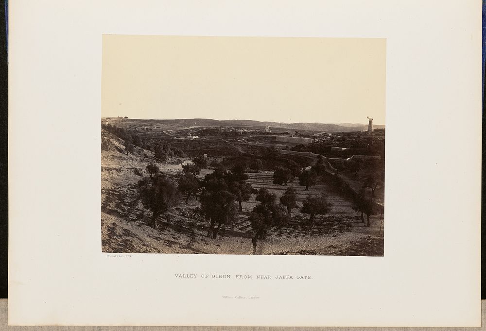 Valley of Gihon from near Jaffa Gate by John Cramb