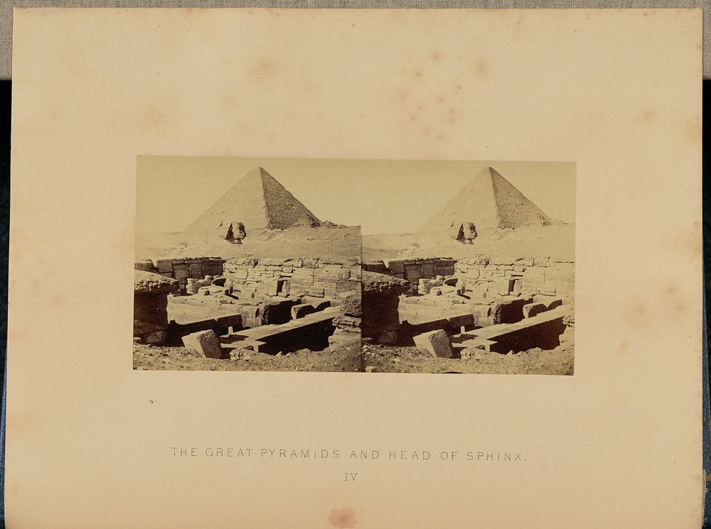 The Great Pyramids and Head of Sphinx by Francis Frith
