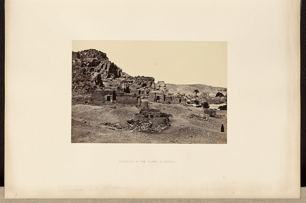 Antiquities at the Island of Biggeh by Francis Frith