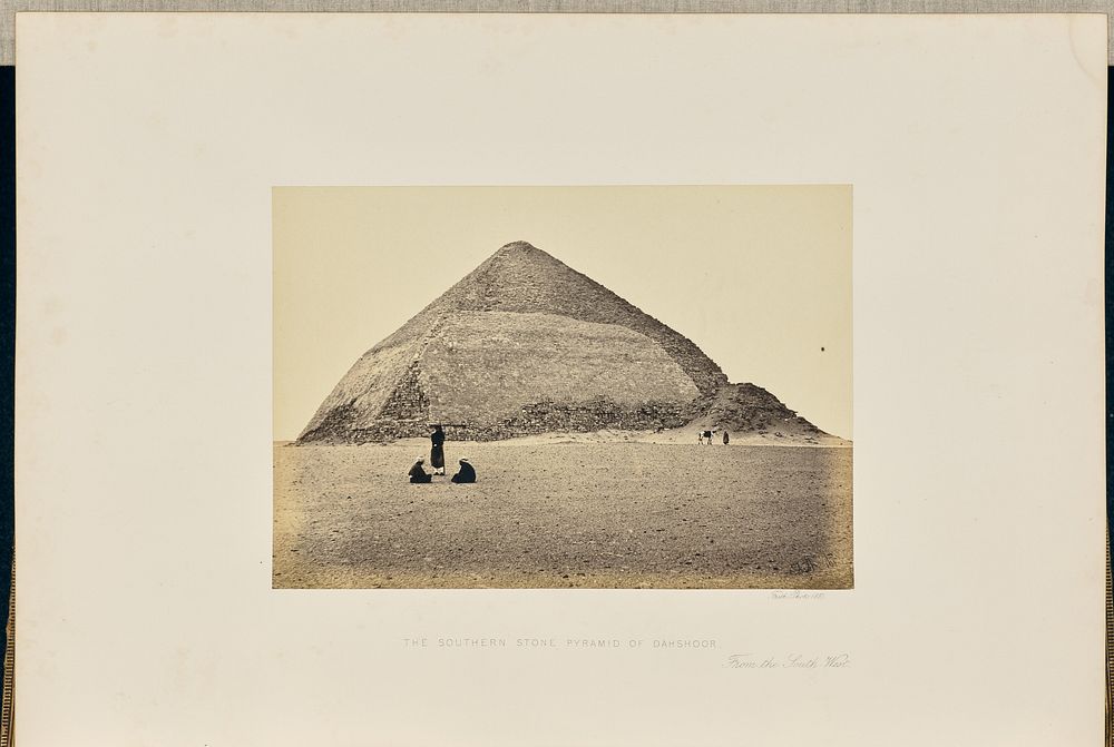 The Southern Stone Pyramid of Dahshoor, From the South-West by Francis Frith
