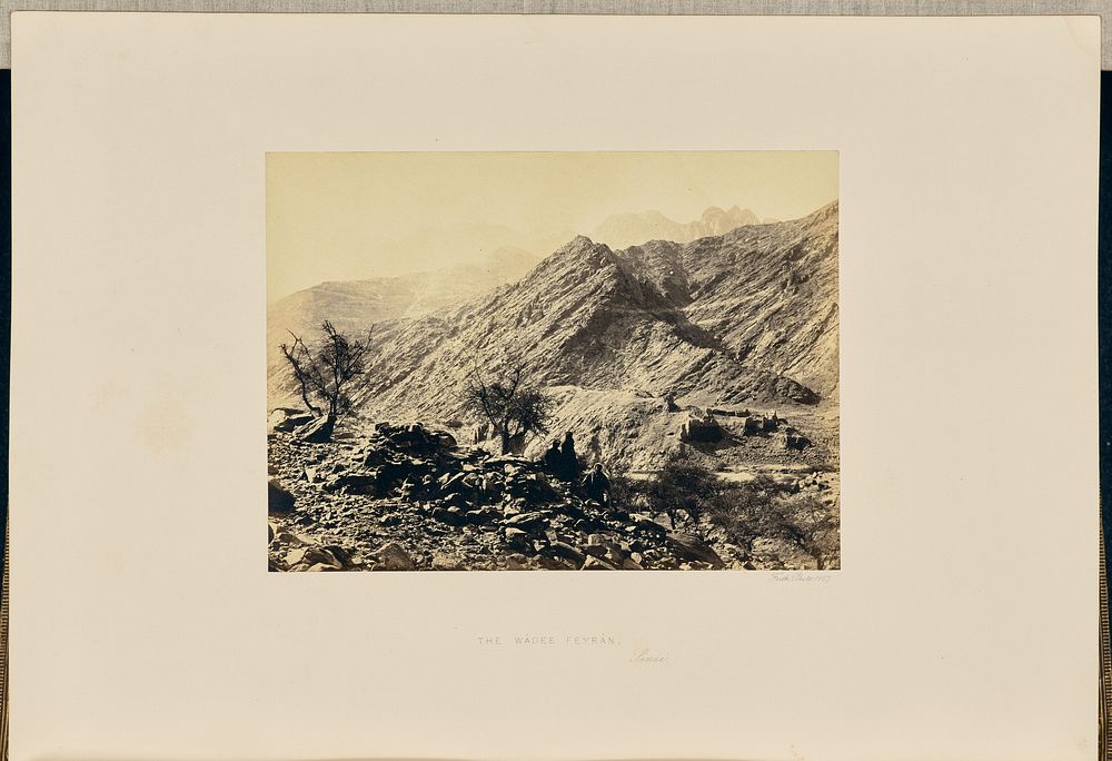 The Wadee Feyran, Sinai by Francis Frith