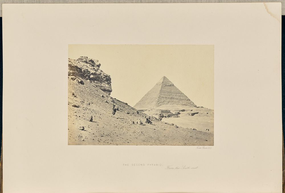 The Second Pyramid, From the South-east by Francis Frith