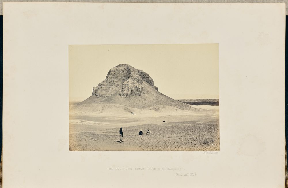 The Southern Brick Pyramid of Dahshoor, From the West by Francis Frith