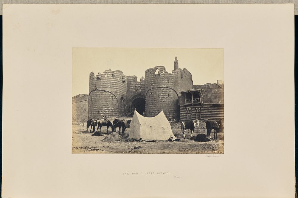 The Bab El-Azab Citadel, Cairo by Francis Frith