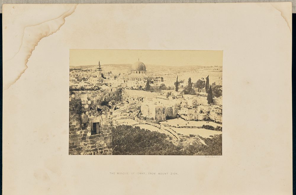 The Mosque of Omar, from Mount Zion by Francis Frith