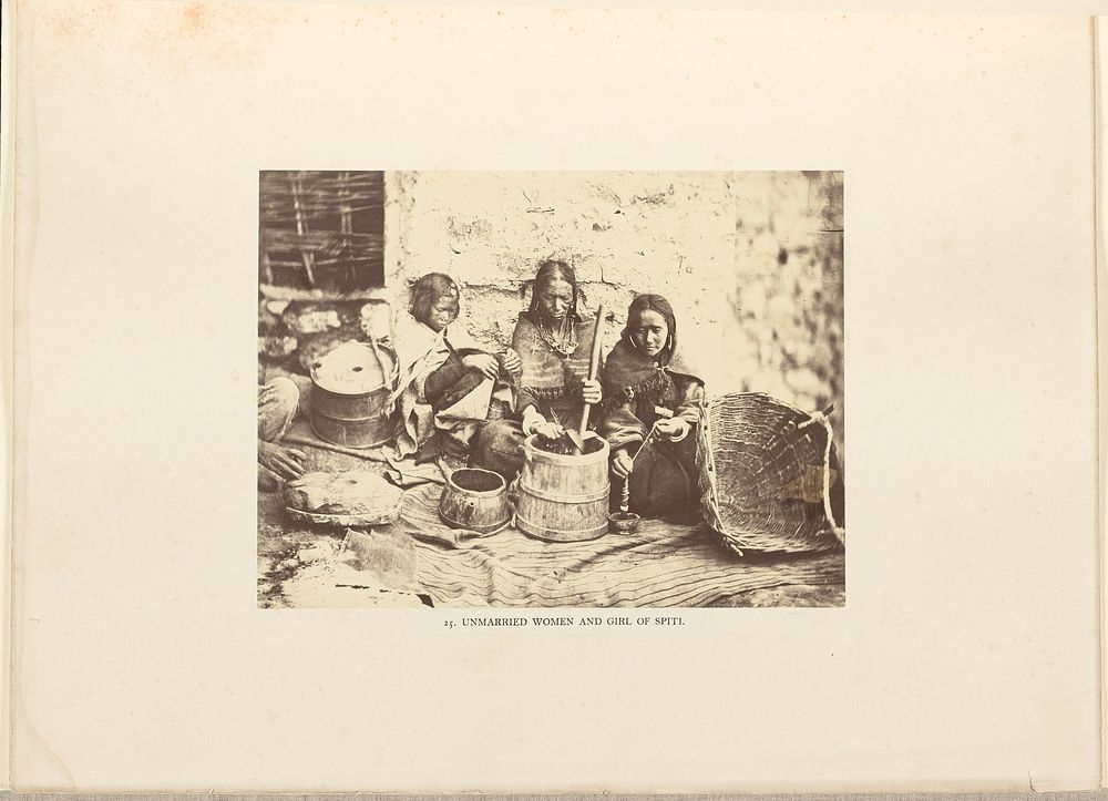 Unmarried Women and Girl of Spiti by Philip Henry Egerton