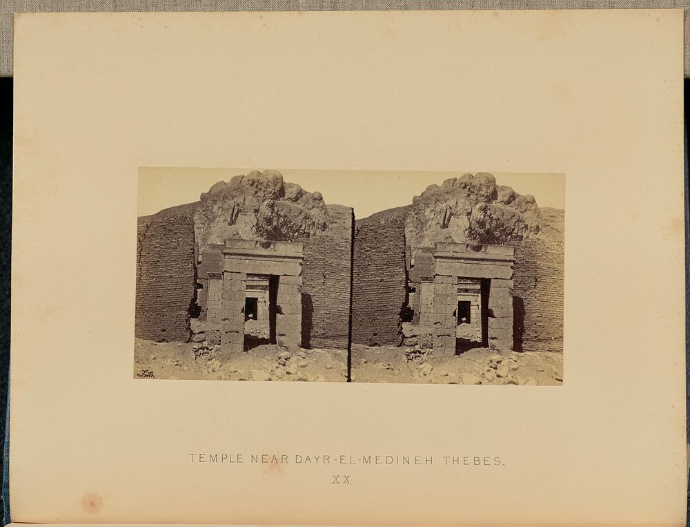 Temple near Dayr-El-Medineh, Thebes by Francis Frith