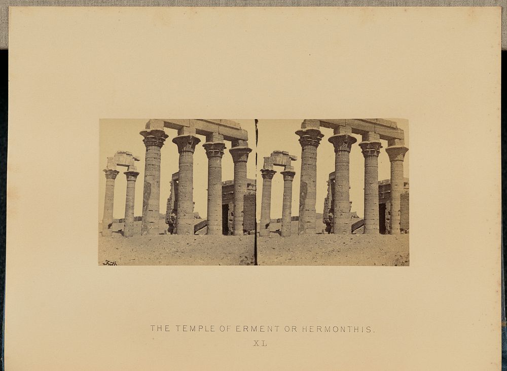 The Temple of Erment or Hermonthis by Francis Frith