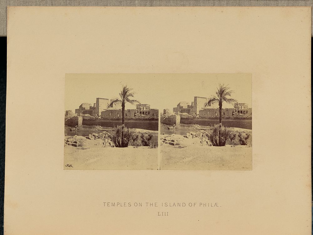 Temples on the Island of Philæ by Francis Frith
