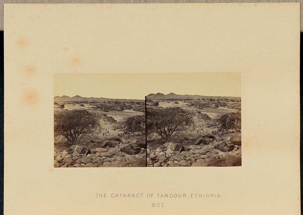 The Cataract of Tangour, Ethiopia by Francis Frith