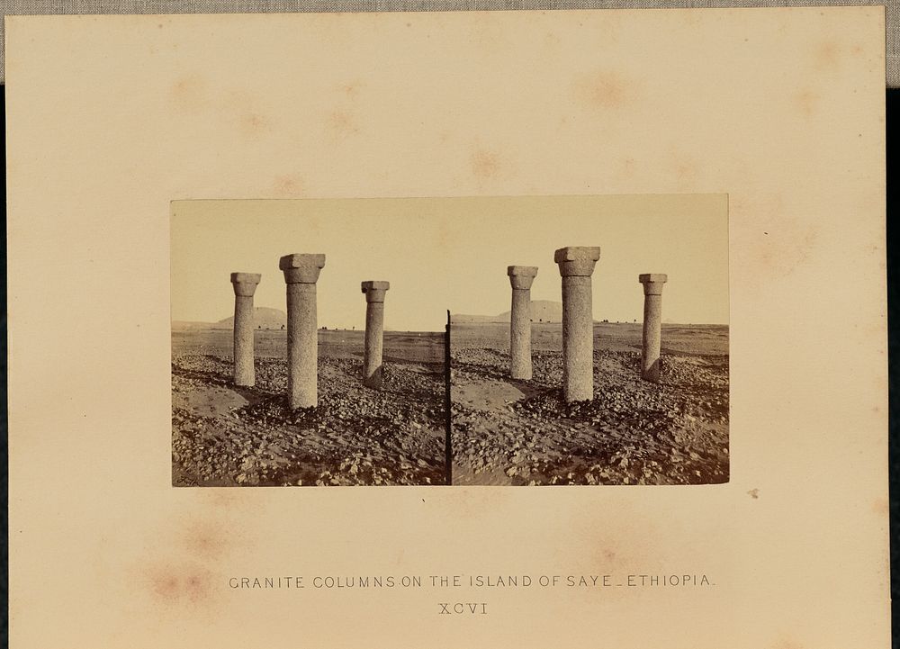 Granite Columns on the Island of Saye, Ethiopia by Francis Frith