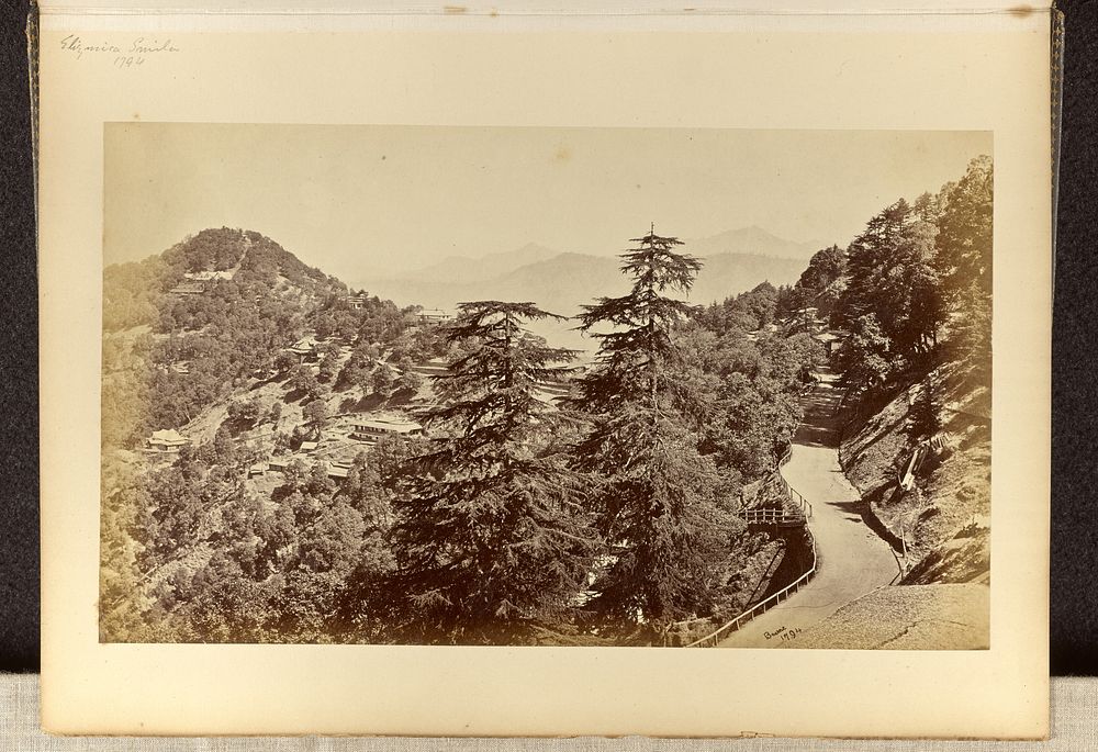 Simla; View From the Church, Looking Towards the Snowy Range by Samuel Bourne