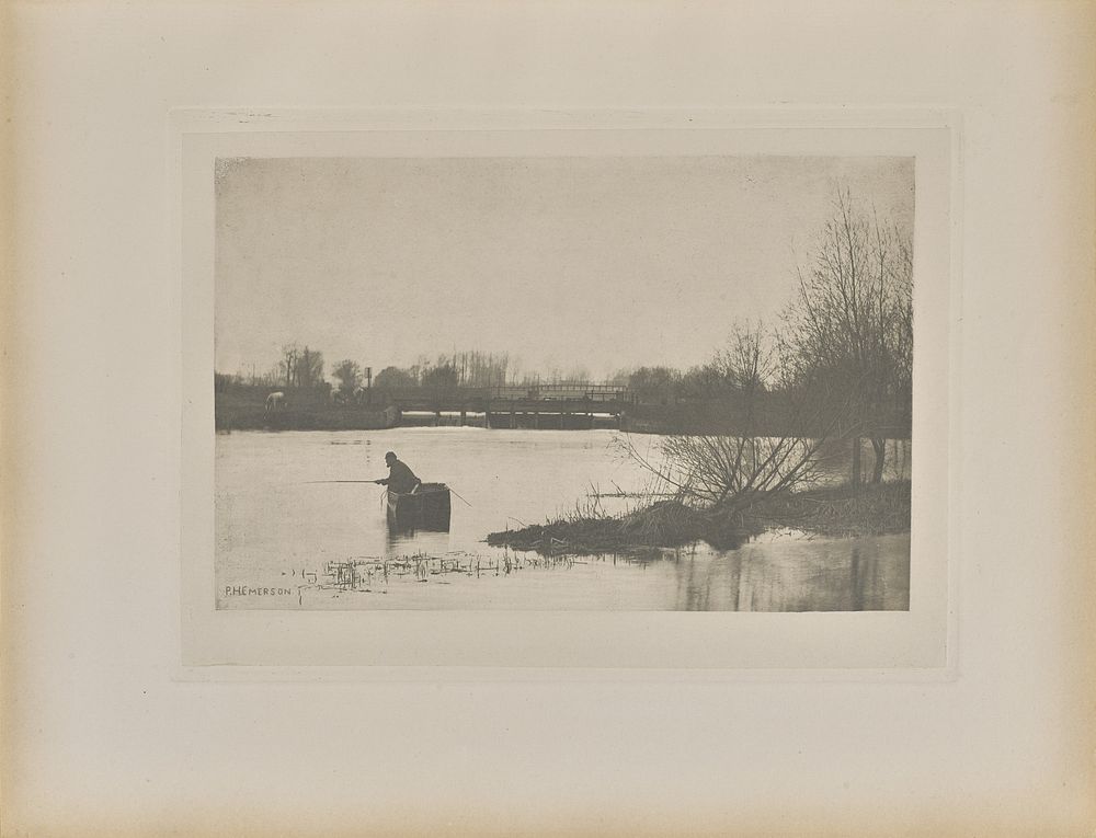 Field's Weir, Near Rye House by Peter Henry Emerson