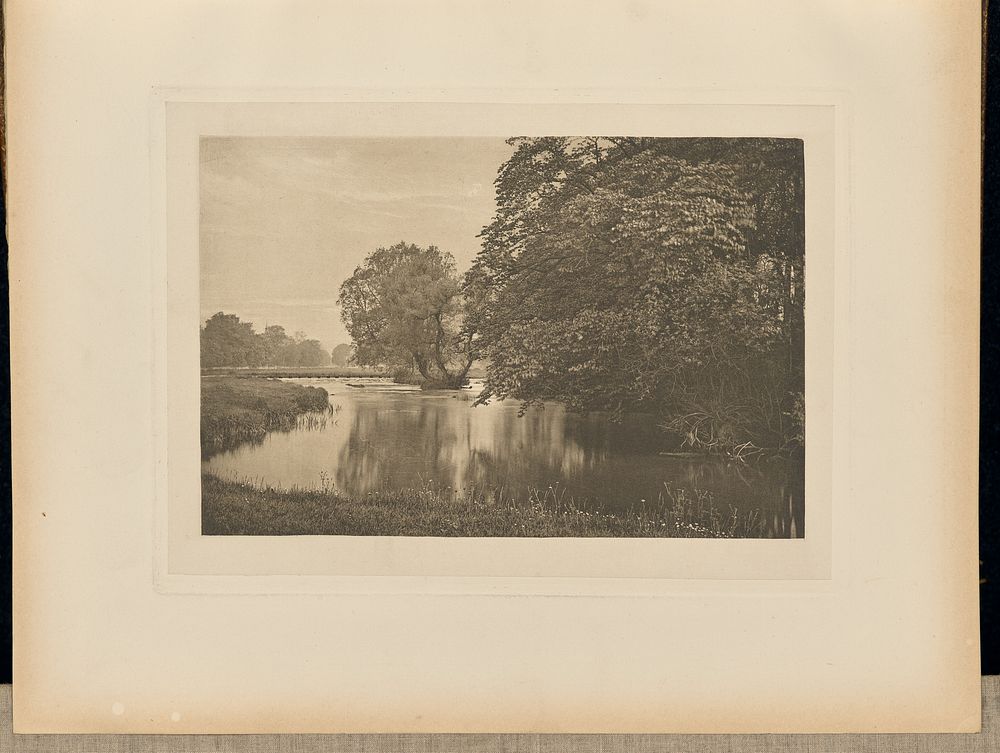 Crow-Island Stream, River Wye by Captain George Bankart