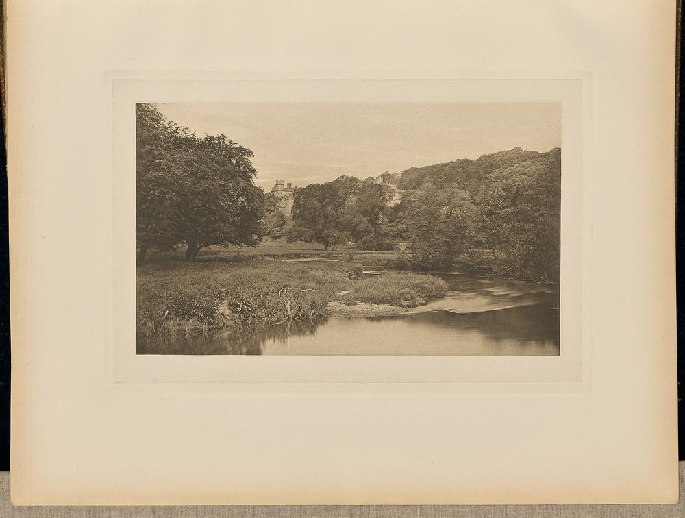 Haddon Hall, From the Meadows by Captain George Bankart