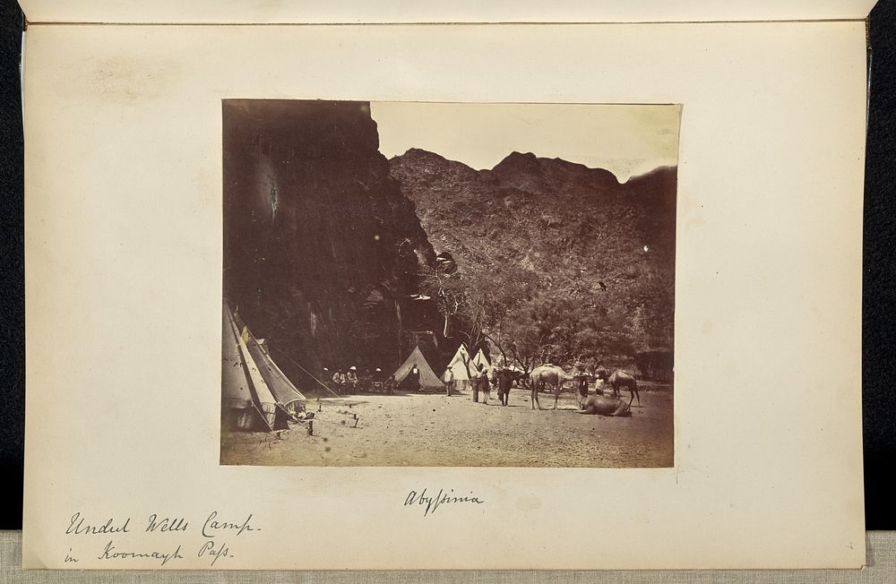 Abyssinia. Undul Wells Camp in Koomayli Pass by Ronald Ruthven Leslie Melville
