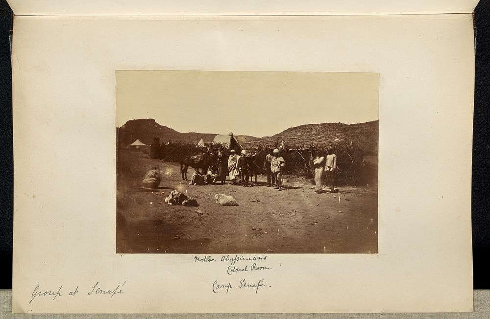 Native Abyssinians. Colonel Room. Camp Senafé. by Ronald Ruthven Leslie Melville