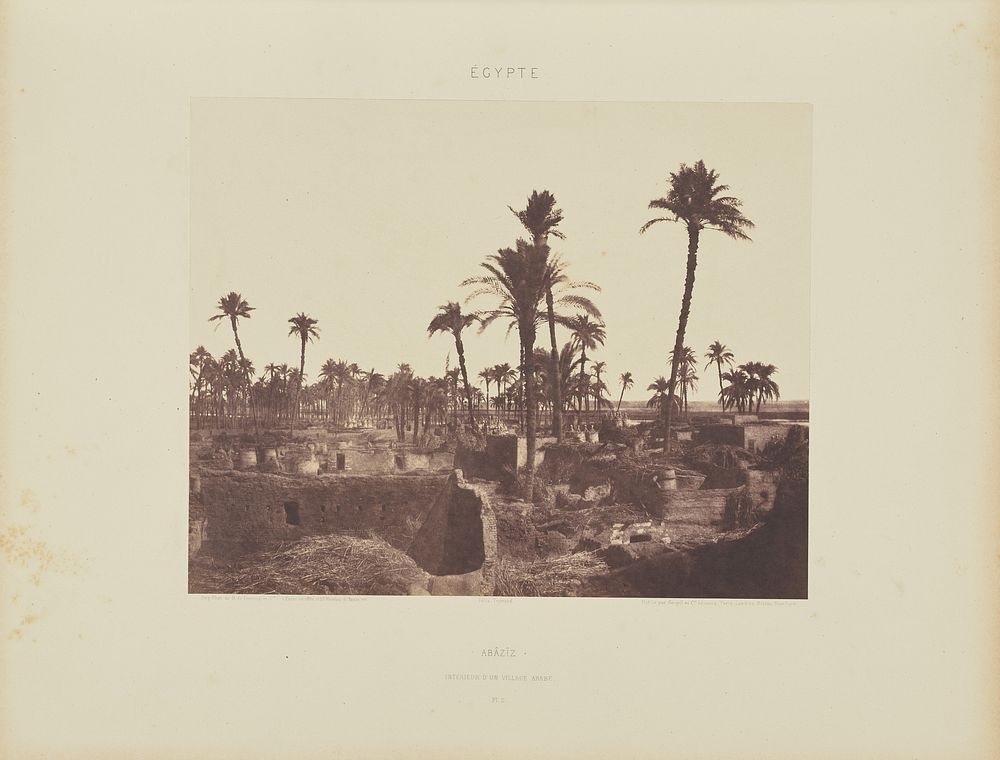 Abâzîz. Intérieur d'un Village Arabe by Félix Teynard