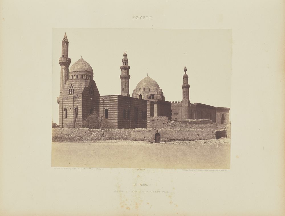 Le Kaire. Mosquées d'Iscander-Pacha et du Sultan Haçan by Félix Teynard