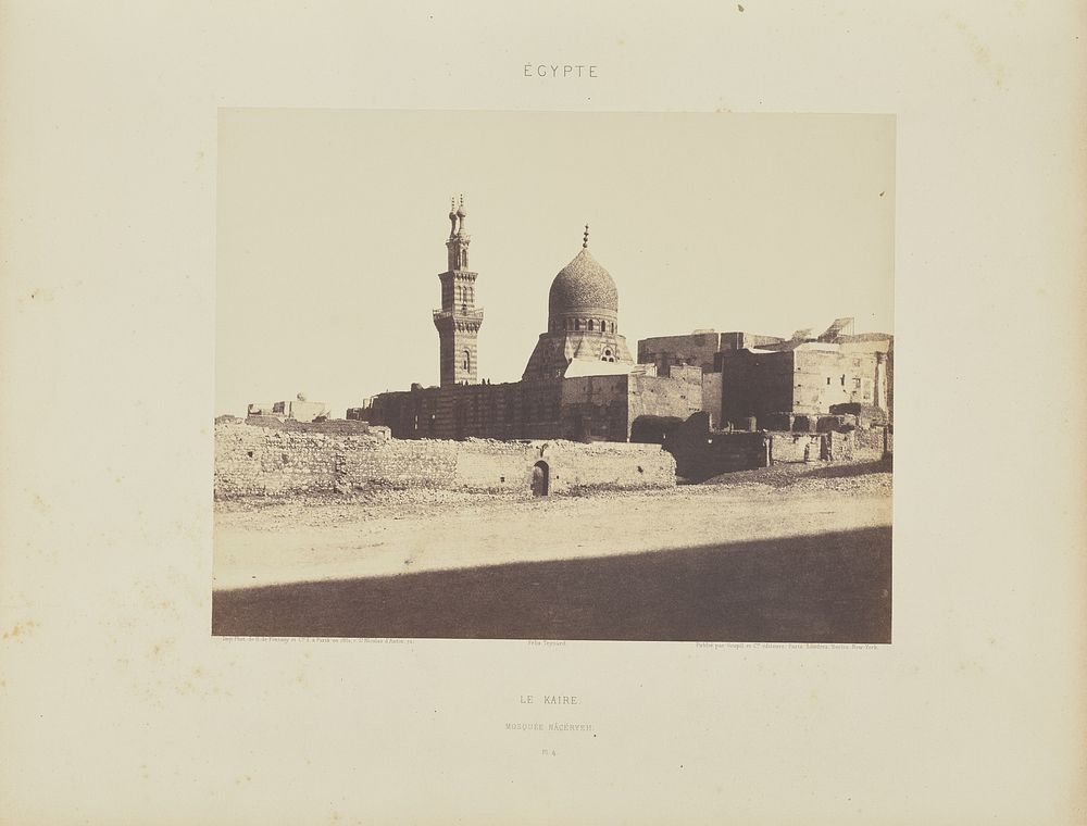 Le Kaire. Mosquée Nâcéryeh by Félix Teynard