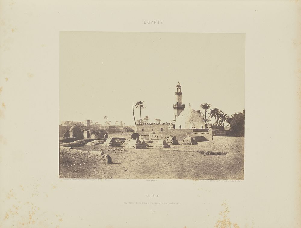 Souâdj. Cimetière Musulman et Tombeau de Mourad-Bey by Félix Teynard