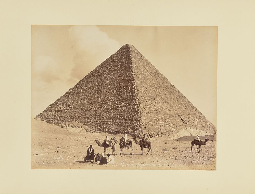 Grande pyramide de Chéops by Félix Bonfils