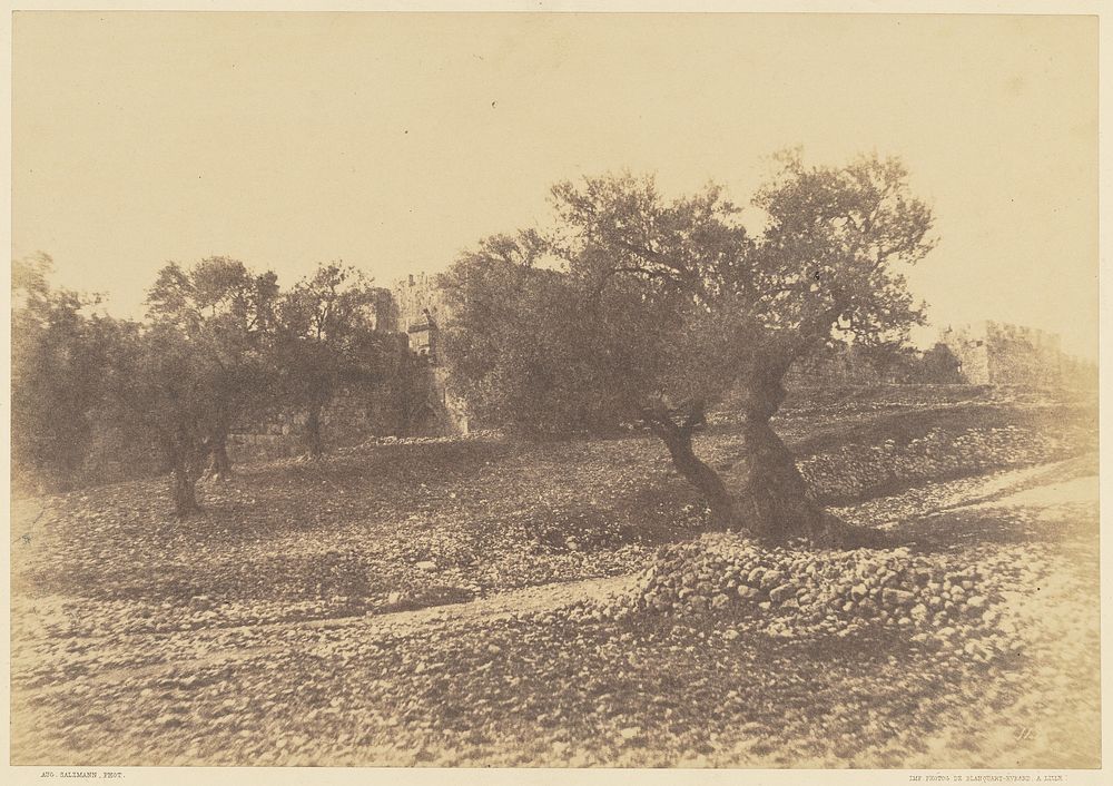 Jérusalem. [Porte d'Hérode] by Auguste Salzmann and Louis Désiré Blanquart Evrard