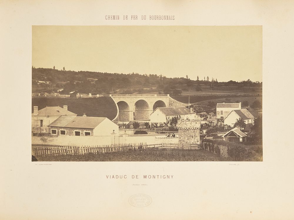 Viaduc de Montigny by Auguste Hippolyte Collard