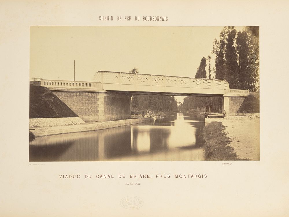 Viaduc du Canal de Briare, Près Montargis by Auguste Hippolyte Collard