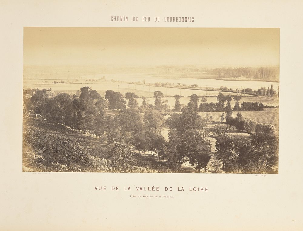 Vue de la Vallée de la Loire Prise du Remblai de la Vaudelle by Auguste Hippolyte Collard