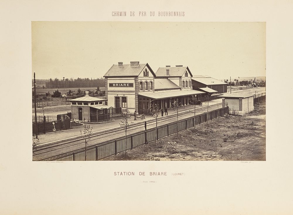 Station de Briare (Loiret) by Auguste Hippolyte Collard