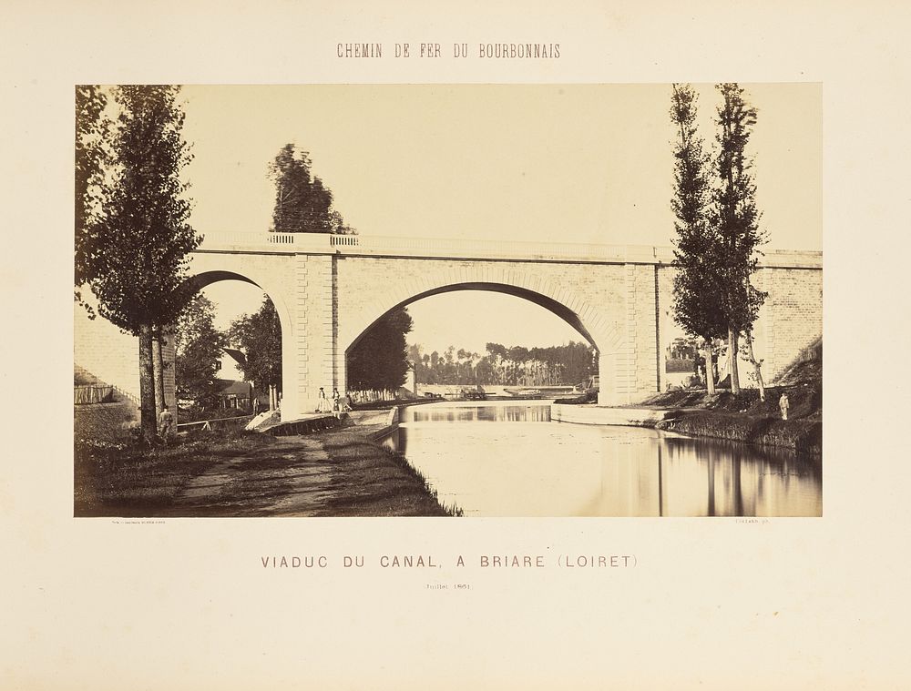 Viaduc du Canal, à Briare (Loiret) by Auguste Hippolyte Collard