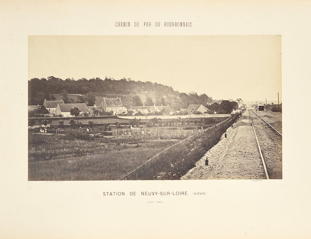 Station de Neuvy-sur-Loire (Nièvre) by Auguste Hippolyte Collard