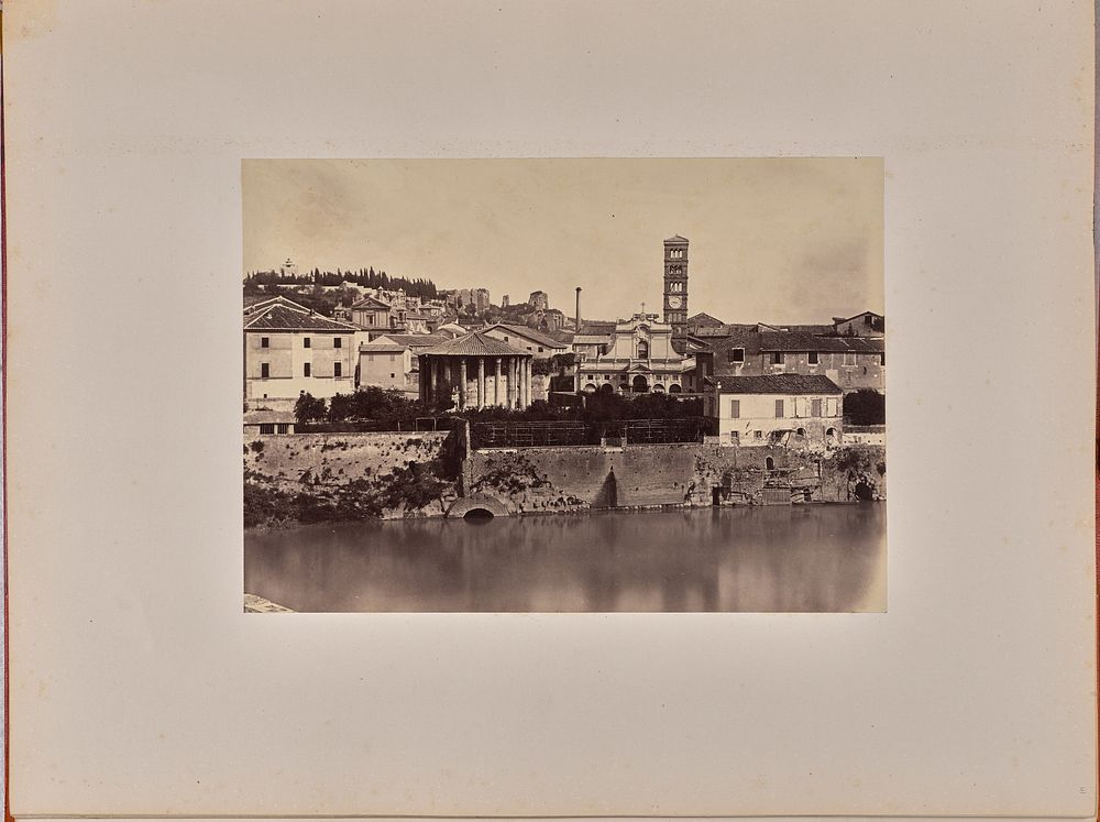 The Piazza di Bocca della Verità from Ponte Rotto by James Anderson