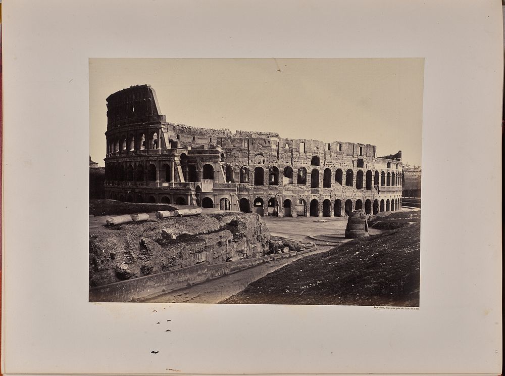 Le Colisée, vue prise près de l'Arc de Titus by James Anderson