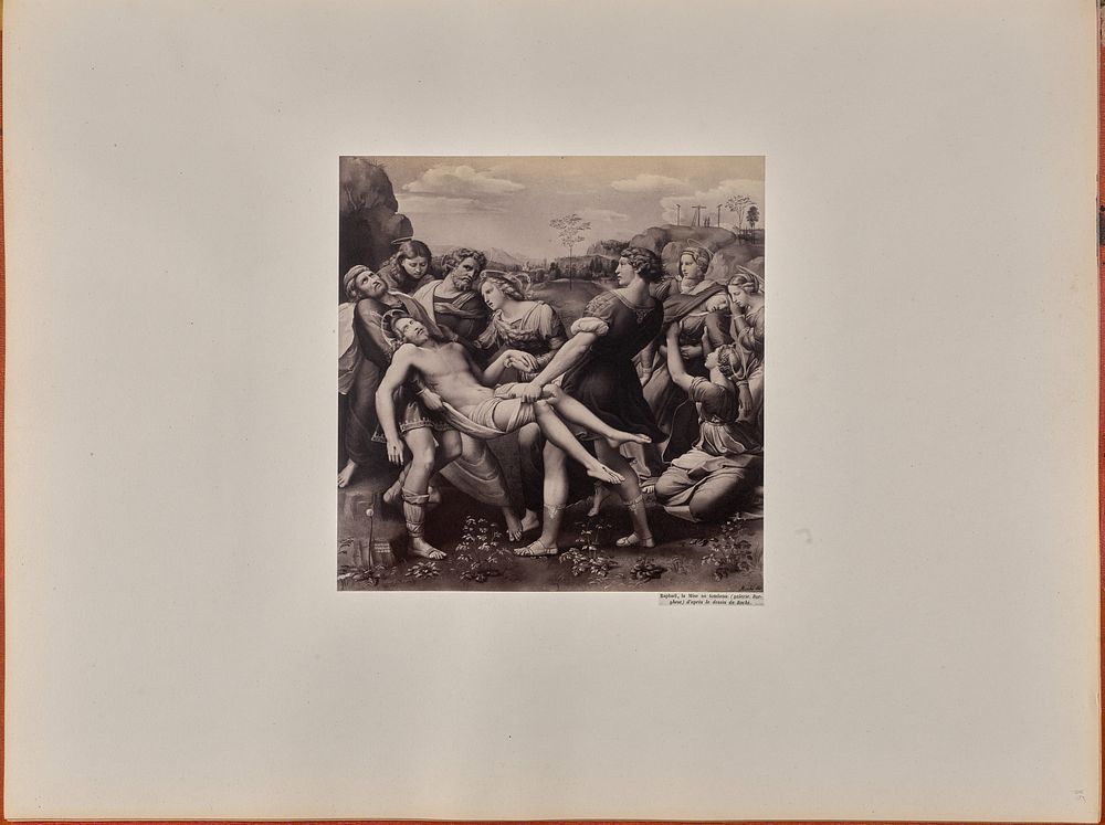 Raphaël, la Mise au tombeau (galerie Borghese) d'après le dessin de Rocchi by James Anderson
